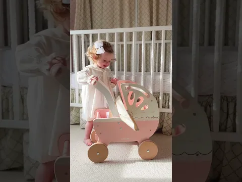 Retro Wooden Doll Pram