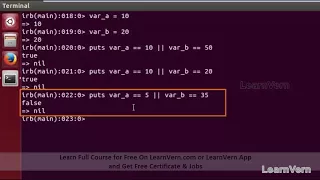 OR Operator in Ruby
