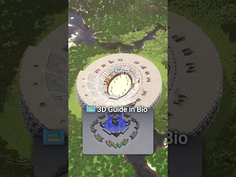 Minecraft Italian Colloseum🇮🇹 3D Guide in bio!
