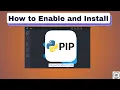 How to Enable and Install PIP in Python on VS Code 2026