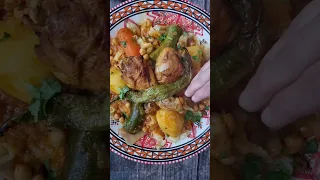 شخشوخة جزائرية تقليدية أصيلة حارة وبنينة Algerian Traditional Dish Chakhchoukha 