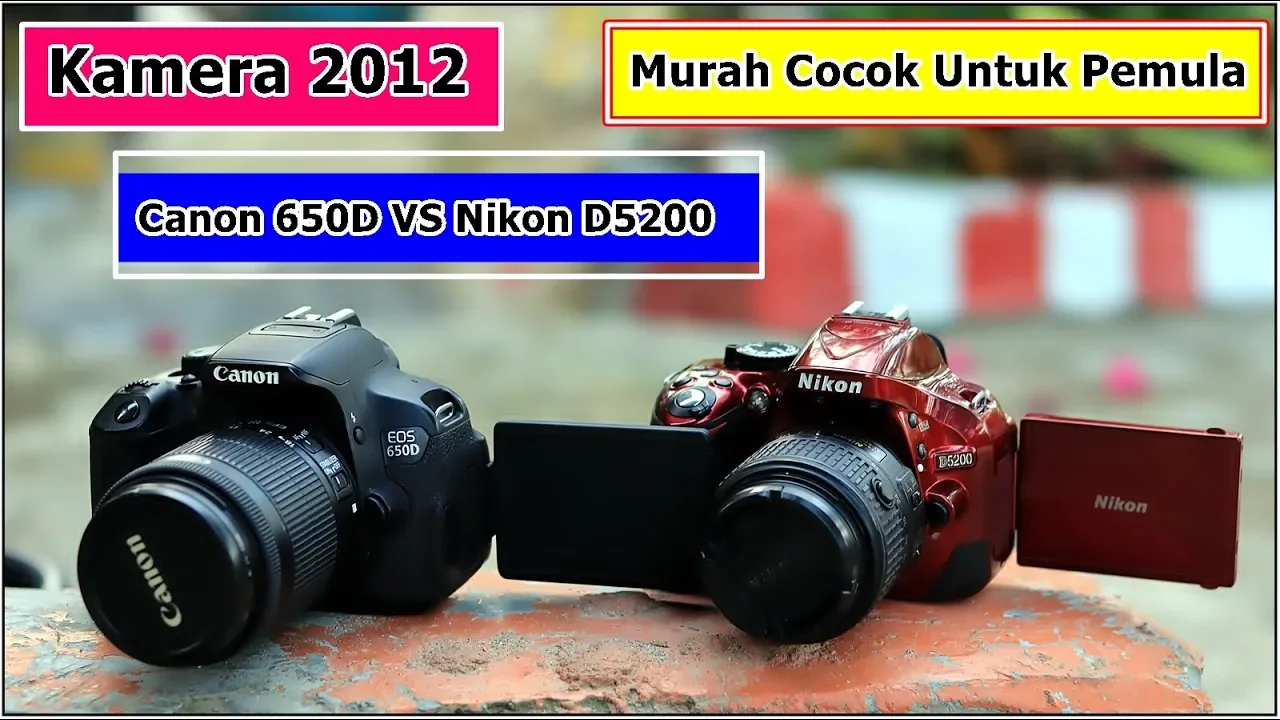 Canon 600d vs nikon d5100 keluaran 2011. 