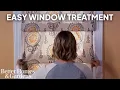 Easiest DIY Window Treatment How to Make a Roman Shade at Home
