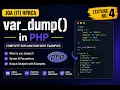 PHP var - dump Function Explained Lecture 4 HPRCA JOA IT PHP Classes