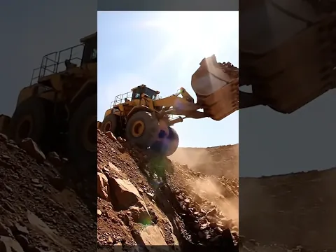 Insane Heavy Equipment Operator Dumps Tons of Rock Off Cliff! 🚜💥