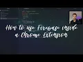 How to use Firebase inside a Chrome Extension