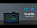 Top Fin LED Black Glass Setup YouTube