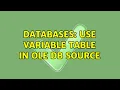 Databases use variable table in OLE DB source