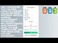 Unit Converter length area weight volume temperature and time using HTML CSS and JavaScript