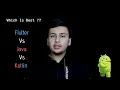 Flutter Vs Java Vs kotlin Which One To Choose