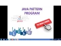 Java Pattern Program with examle