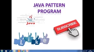 Java Pattern Program with examle