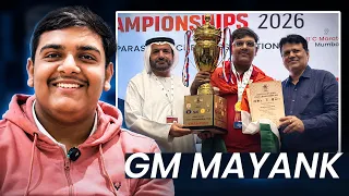 How Asian Junior Champ GM Mayank multitasks Chess, Studies & Coaching at the Highest Level
