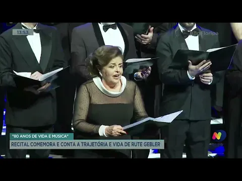 "80 anos de vida e música": recital comemora e conta a trajetória e vida de Rute Gebler