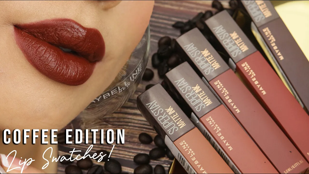 ALL SHADES L'OREAL ROUGE SIGNATURE MATTE LIQUID LIP INK SWATCHES + REVIEW DI KULIT SAWO MATANG