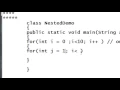 Java tutorial for beginners 26 Nested for loop example