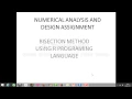 bisection method using R programing language