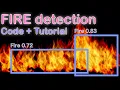 Fire detection Disaster prevention Real time pythorch python tutorial opencv yolov5