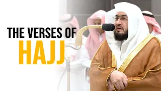 beautiful recitation from sheikh bandar baleela verses of hajj