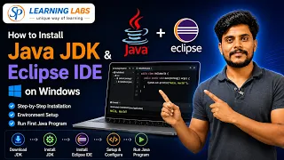 How to Install Java JDK Eclipse IDE on Windows Step-by-Step Run First Java Program