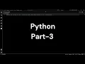 python part 3 Comments Data Type