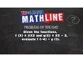 Evaluating Functions Understanding Function Notation TNLearn Mathline