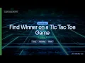 LeetCode 1275 Find Winner on a Tic Tac Toe Game The HashMap Trick C