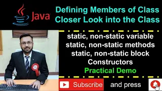 Java - Members of Class static non static variable blocks methods constructors