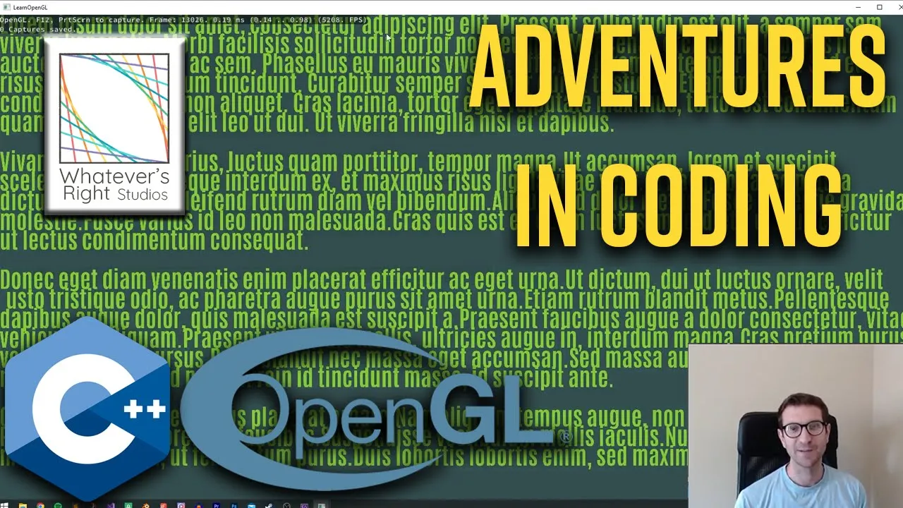 Improving Learn OpenGL's Text Rendering Example | Adventures in Coding