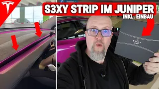 TESLA Model Y JUNIPER - How to install the S3XY STRIP correctly No visible cables
