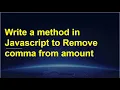 How to remove comma from number from string in JavaScript