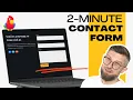 How to Add a Contact Form to WordPress in 2 Minutes Block Editor