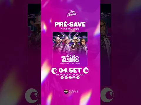 [Pré Save] Rosa & Rosinha, @OficialEdsoneHudson - Zóião | Lançamento Oficial 04/09