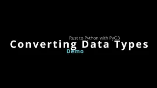Converting Rust Data Types to Python with pyo3