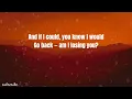 Back To Me || Kodaline || lyrics