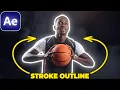Outline Effect in After Effects Object Outline Effect