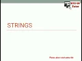 Strings - English explanation KTU ES102 Programming in C