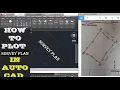 HOW TO PLOT SURVEY PLAN IN AUTOCAD