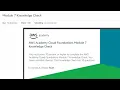 Module - 7 Knowledge Check AWS Academy Cloud Foundations