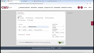 OneSearch Finding newspapers