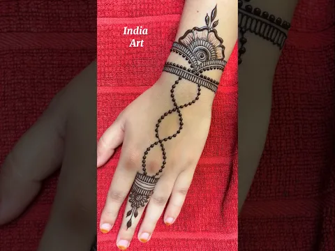 simple mehndi design latest #shorts #mehndi #newmahendi #mehandi #mehndidesign  #01trendinghenna
