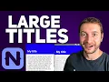How to Create Large Titles with Expanding Action Bar in NativeScript Tutorial
