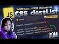Change CSS classes from JavaScript with classList