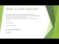 Java Basic-Part 4 What is void function