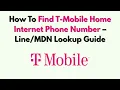 How To Find T-Mobile Home Internet Phone Number - Lookup Guide