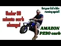 Changing out the carburetor on a COOLSTER 110CC dirtbike
