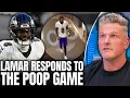 Lamar Jackson Responds To His Poop Game Allegations I m A Grown Man Pat McAfee Show