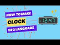 How to make digital clock in C language C programming