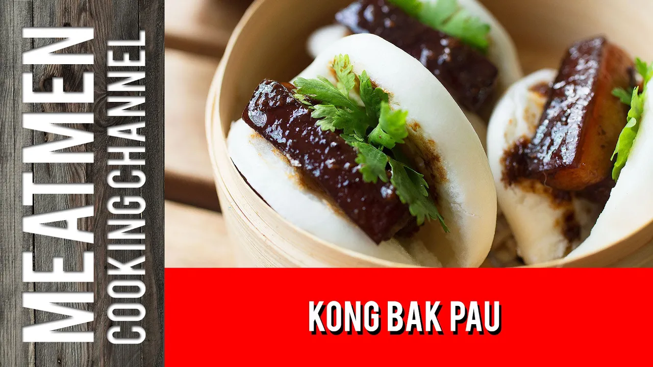 Kong Bak Pau / Pork Belly Bao (Braised Pork Belly Buns) - 