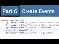 Super Beginner s Text Adventure Game Development in Java PART 6 - Create Events